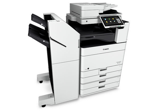 Canon DX6860i office multifunction copier, control panel and touchscreen