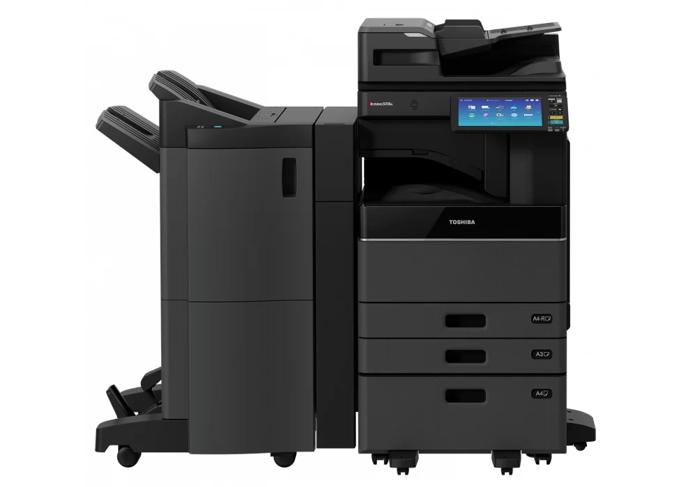 Toshiba 330AC office multifunction copier, shown with the document feeder open
