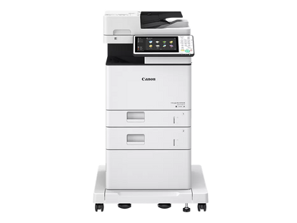 Canon 525 office multifunction copier, side profile showing the paper drawers