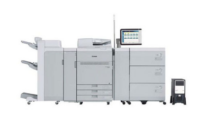 Canon C710 colour production press, with additional paper feed cabinet