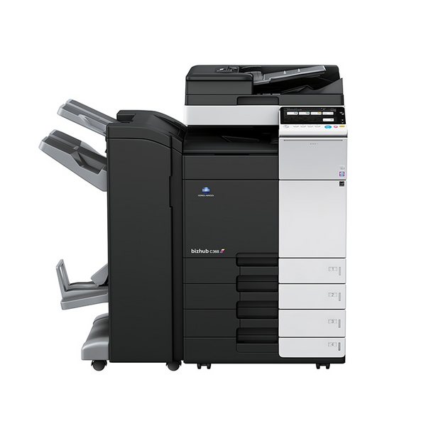 Konica Minolta C368 colour office multifunction copier, front view