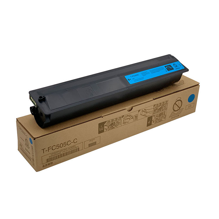 Toshiba TFC505UC cyan toner cartridge for 2505AC, 3005AC, product photograph